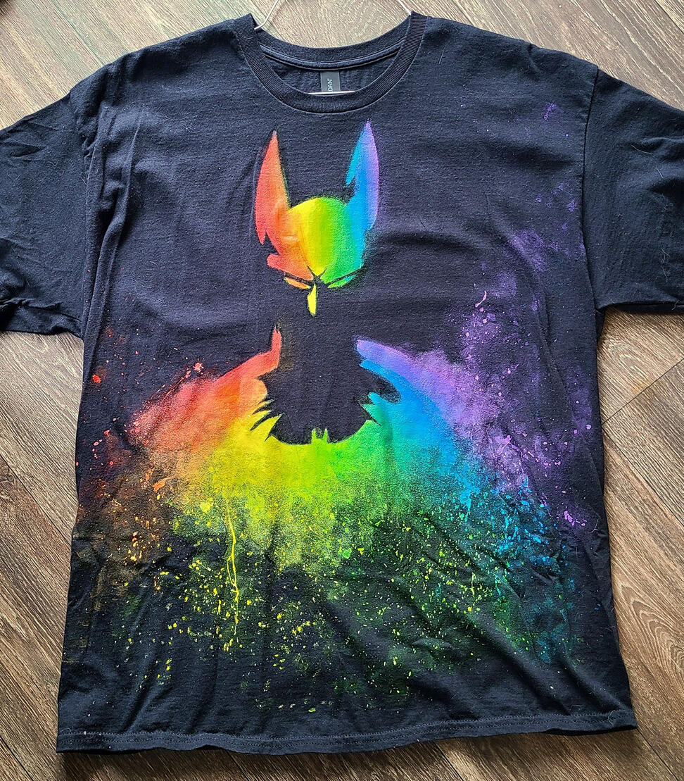 Rainbow Batman Tribute Shirt (For Sale!)